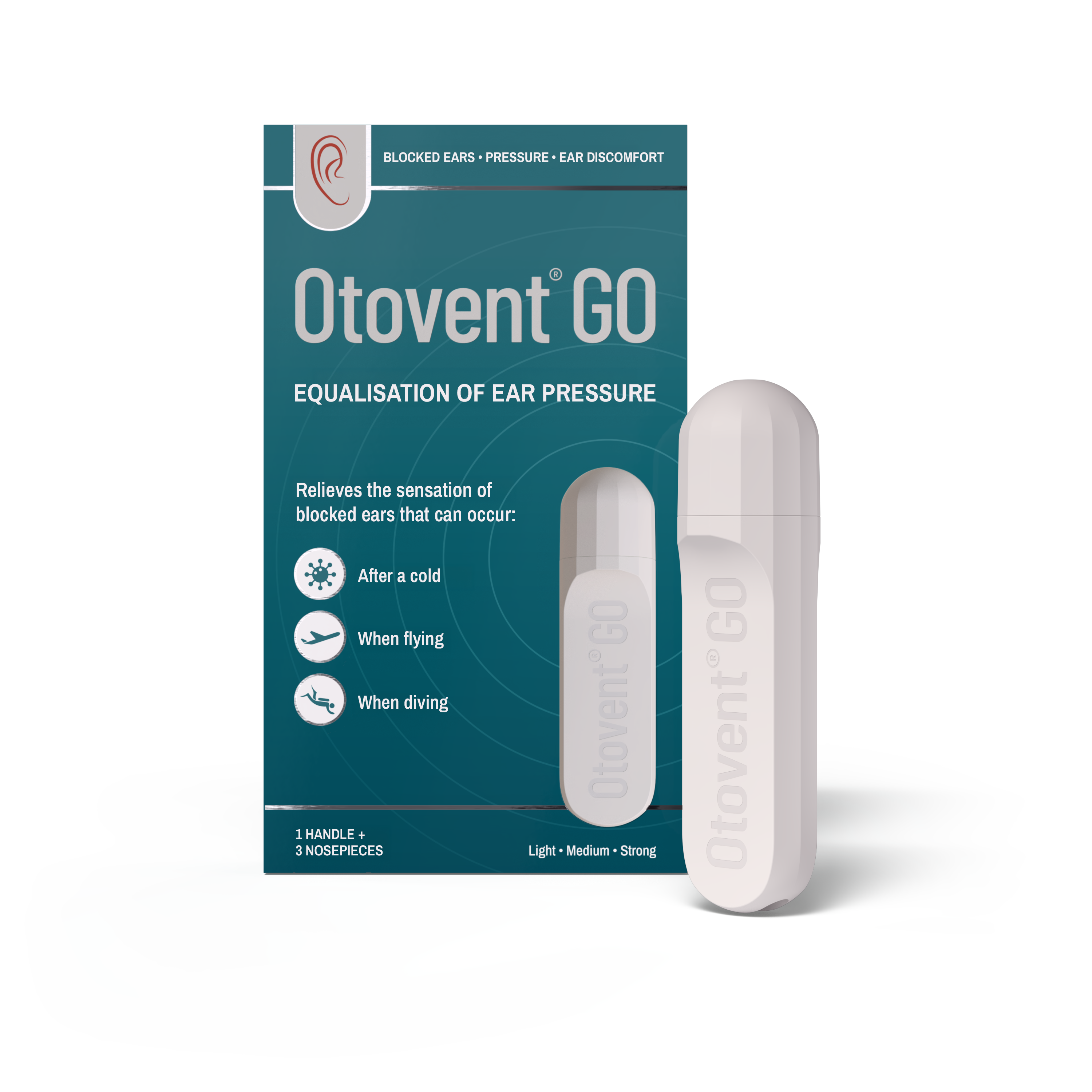 Otovent GO mit englischer Verpackung